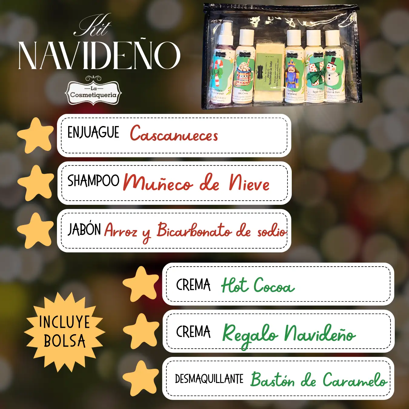 Kit navidad contenido